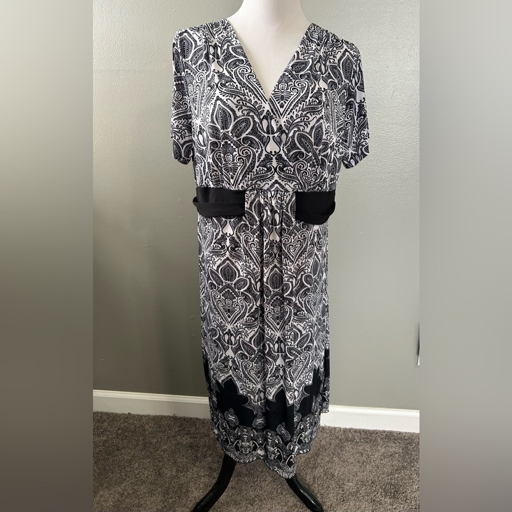 Perception women’s size 2X V-neck pull on dress short sleeves new with‎ tags